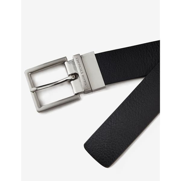 Armani Exchange 951000_cc512 Læderbælte Sort 28 Mand