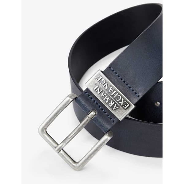 Armani Exchange 951186_cc528 Læderbælte Sort 34 Mand