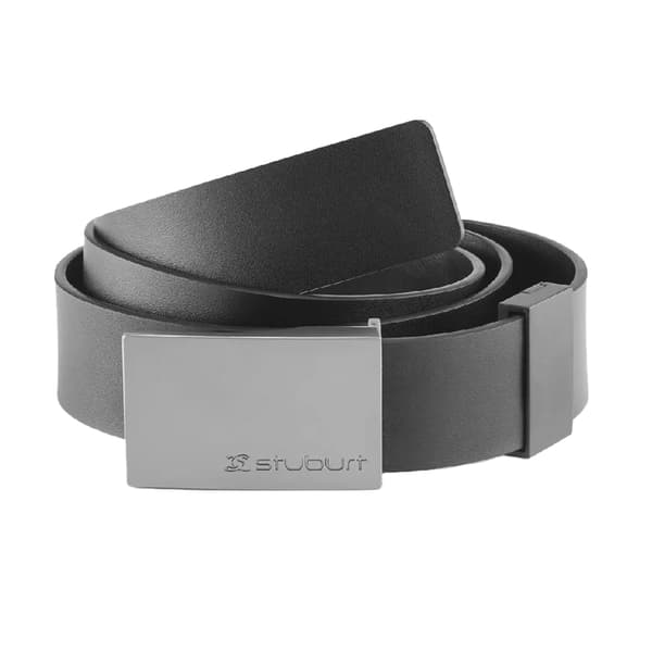 Stuburt Mens Bonded Leather Golf Waist Belt Slate Grey One Size