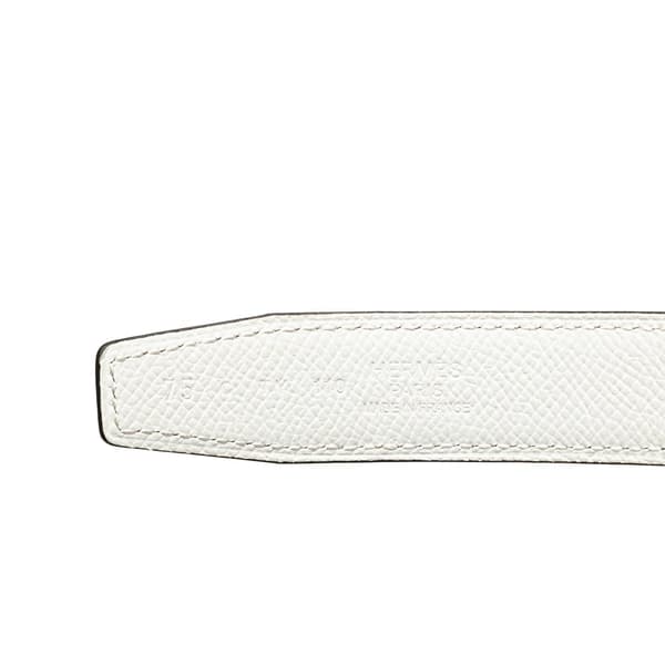 Pre-owned Hermès Swift Brighton Belt Blue