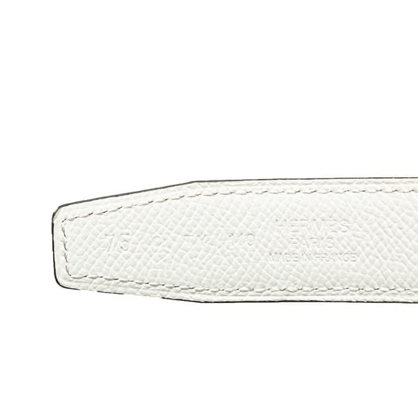 Pre-owned Hermès Swift Brighton Belt Blue