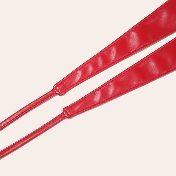 INF Stilig PU-skinn Obi-belte, 360 cm omslagsbelte for kvinner