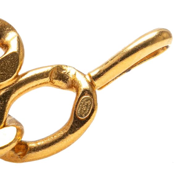 Pre-owned Chanel Gold Plated Iconic Charm Chain Belt Gold