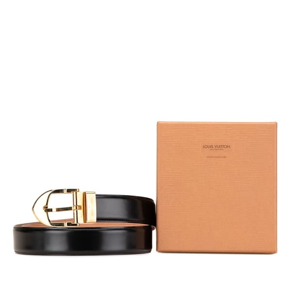 Pre-owned Louis Vuitton Ceinture Classic Belt Black