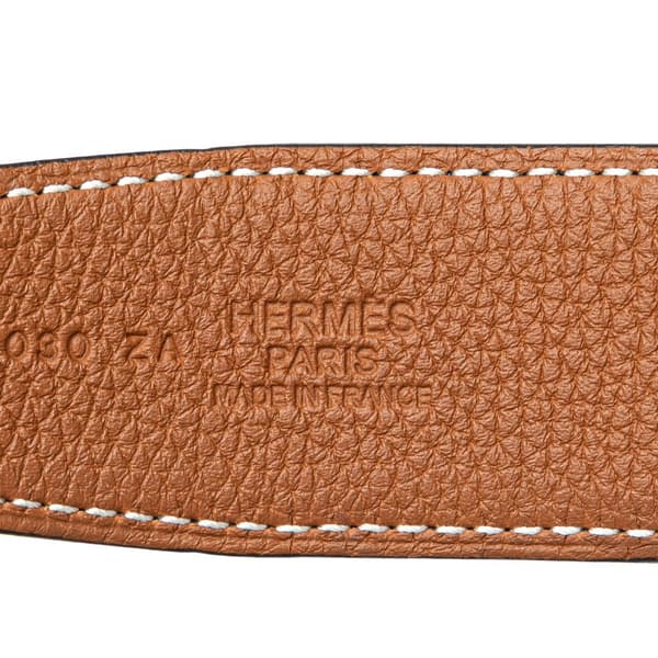 Pre-owned Hermès Leather Rider Reversible Belt Black
