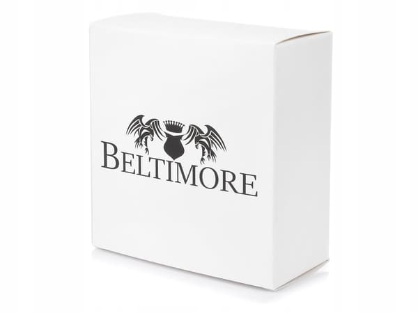 Beltimore marinblått läderbälte för byxor 120 grain