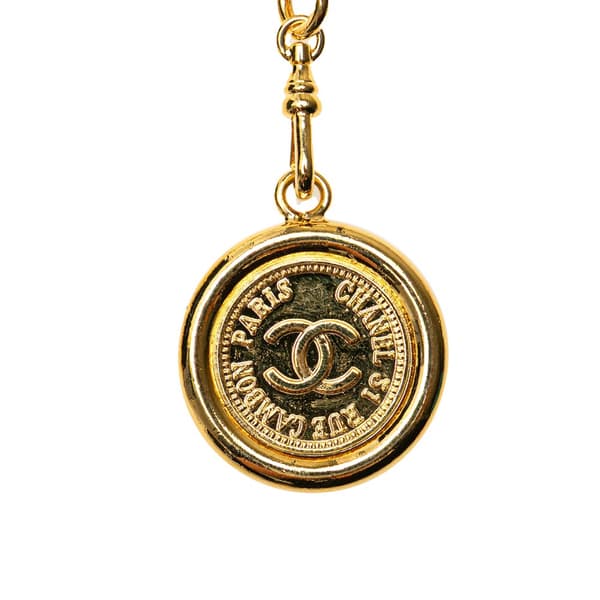 Pre-owned Chanel Gold Plated Medallion Chain Belt Gold