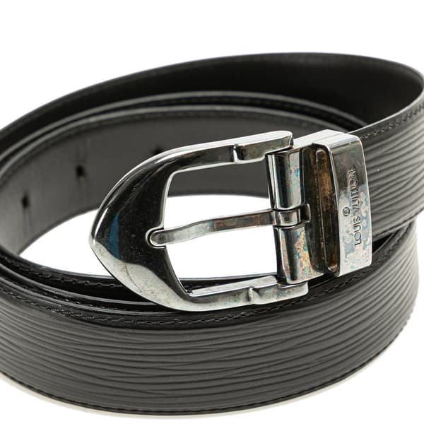 Pre-owned Louis Vuitton Epi Ceinture Belt Black