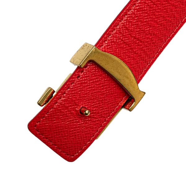 Pre-owned Louis Vuitton Monogram Initiales Reversible Belt Brown