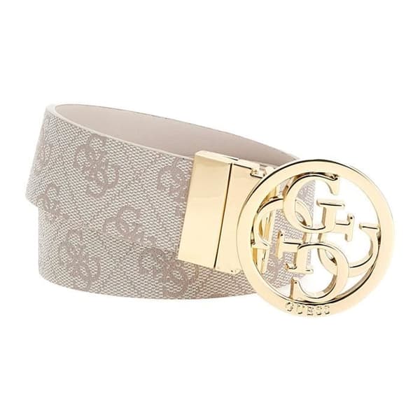 GUESS Creama gammal rosahängsel för kvinnor - Noelle Nolana bälte Dove-logotyp 269154