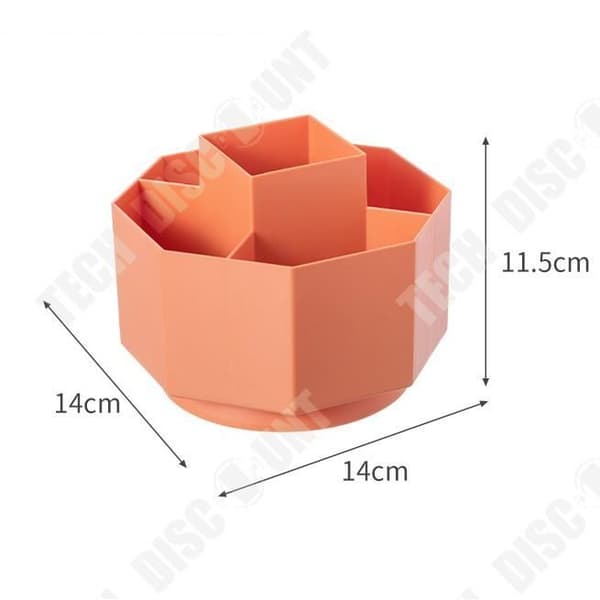 TD® Roterande pennhållare Creative Storage Box Office Pennhållare Office Student Pennfodral Kosmetisk brevpapper Compartim