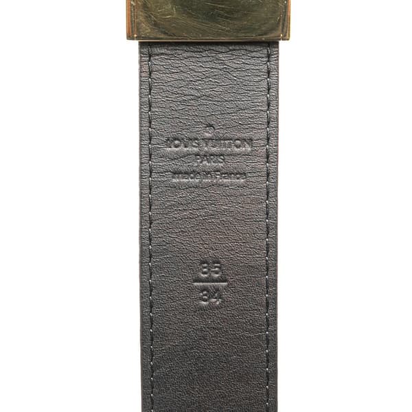 Pre-owned Louis Vuitton Damier Ebene Ceinture Belt Brown