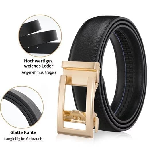 Nahkavyö 3,5 cm säädettävällä soljella 115/125 cm