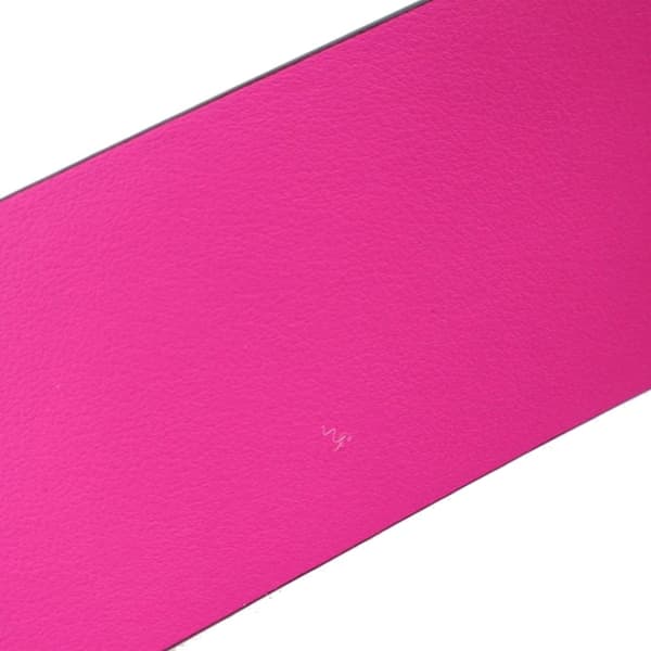 Pre-owned Valentino Leather Crystal VLogo Belt Pink