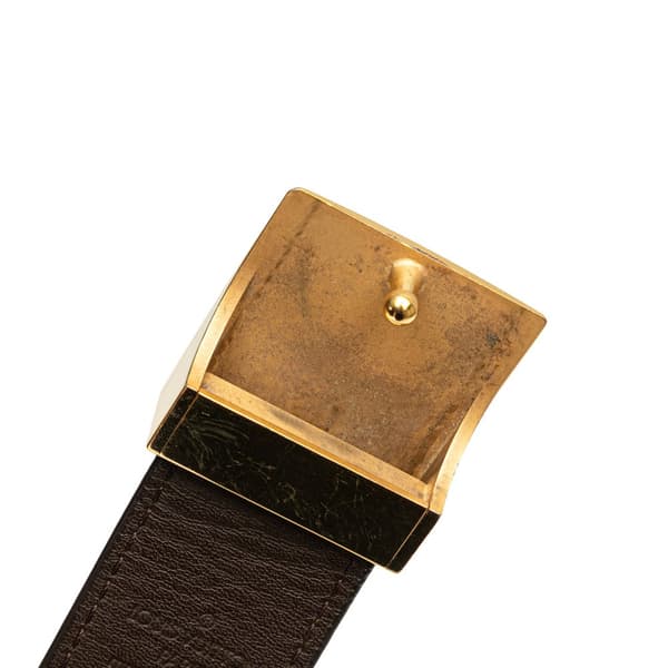 Pre-owned Louis Vuitton Damier Ebene Ceinture Belt Brown