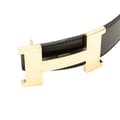 Miniatyrbillede 4 af 10: Pre-owned Hermès Leather Constance H Reversible Belt Black