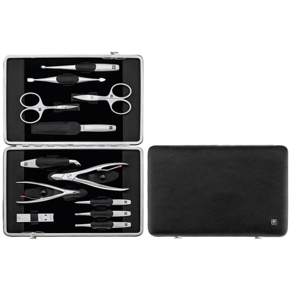 ZWILLING TWINOX Manikyrset – Svart Läderfodral, 12 Delar