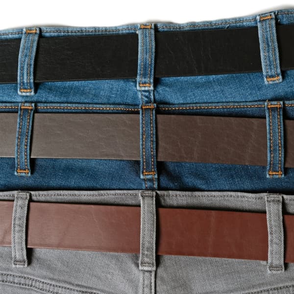 WILD JEANS HERR LÄDERBÄLTE SVART ÄKTA NÄRVLÄDER Storlek 120 cm