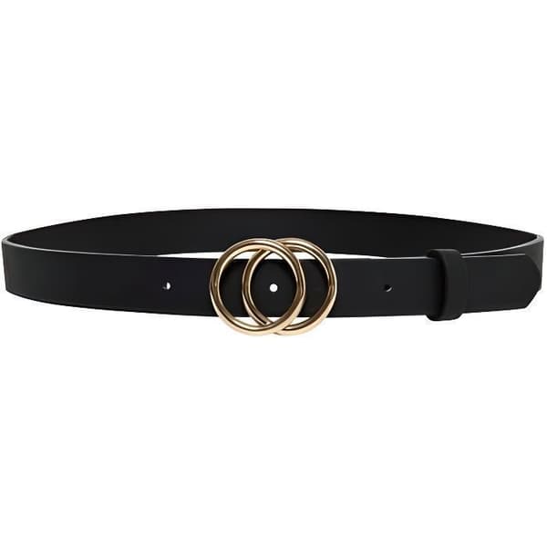 Bälte - Endast - Rasmi - Imiterat läder - Svart - 85 cm - Chic