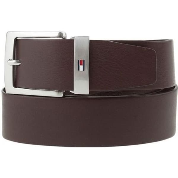 Bälte - Tommy Hilfiger - New Denton - Brun - Avslappnad - Logotyp på spännet