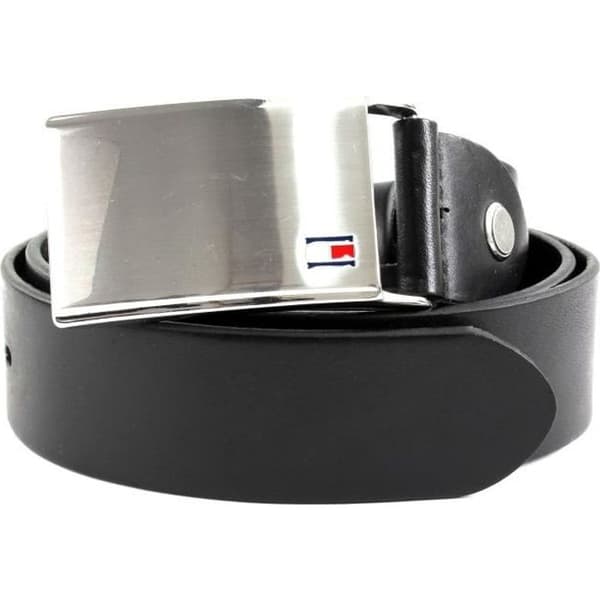 TOMMY HILFIGER TH Plate Bälte 3.5 W95 Svart - kürzbar [58675]