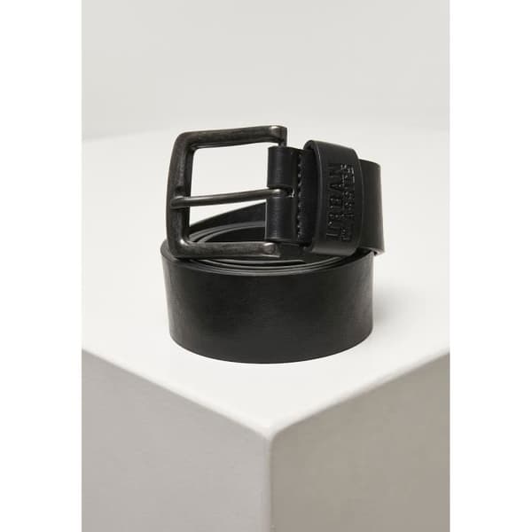 Bälte - Urban Classics - Återvunnen imitation läder - Svart - S/M - Uurban stil