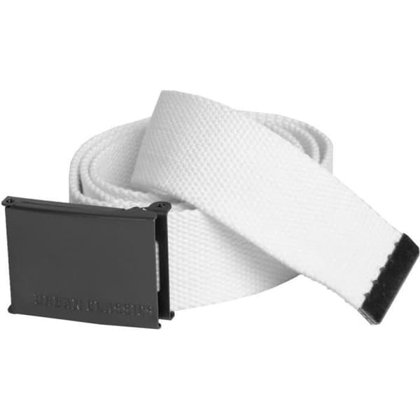 Urban Classics Canvas Bälte - Vit - Vuxen - Unisex