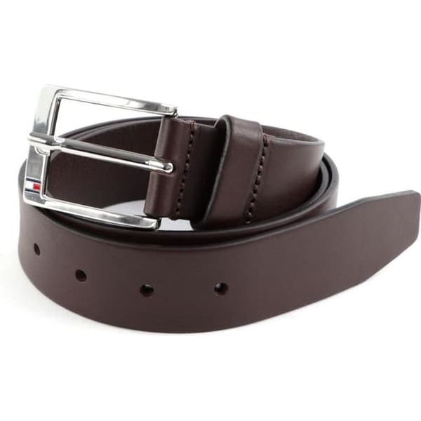 Bälte - TOMMY HILFIGER - New Aly Belt - Läder 100% - Brun - Bredd 3,5 cm