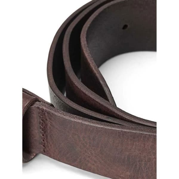 Bälte - Jack & Jones - Victor Läder - Läder av nötkreatur - Bredd 3,5 cm - Rockstil