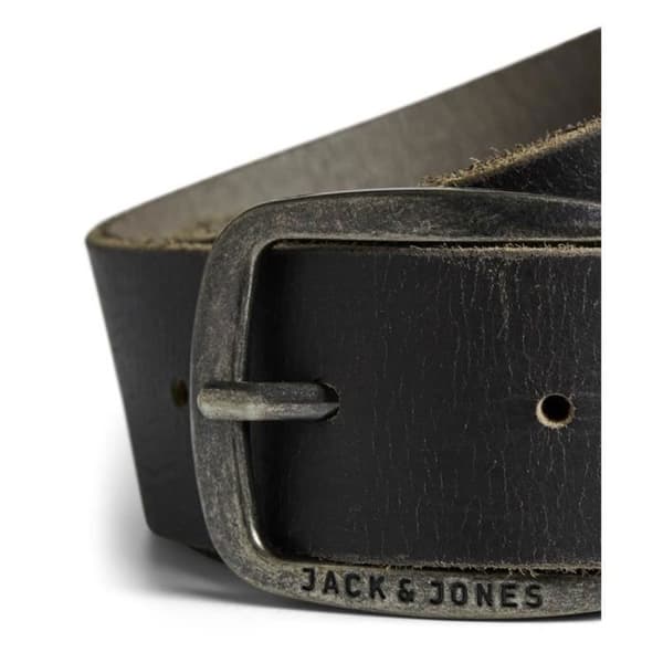 Bälte - JACK & JONES - Buffelskinn - Marron - 4 cm bredd