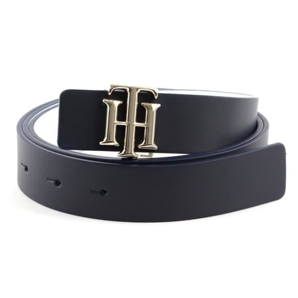 Bälte - TOMMY HILFIGER - SPWW Belts Signature 3.0 - 100% Läder - Bredd 3 cm - Storlek 85-95 cm