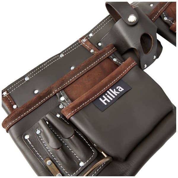 Hilka - 77705002 - Heavy Duty Oljegarvat läder dubbelt verktygsbälte