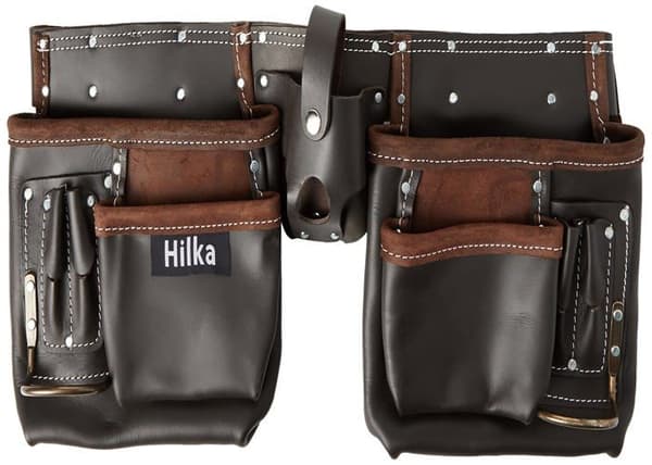 Hilka - 77705002 - Heavy Duty Oljegarvat läder dubbelt verktygsbälte