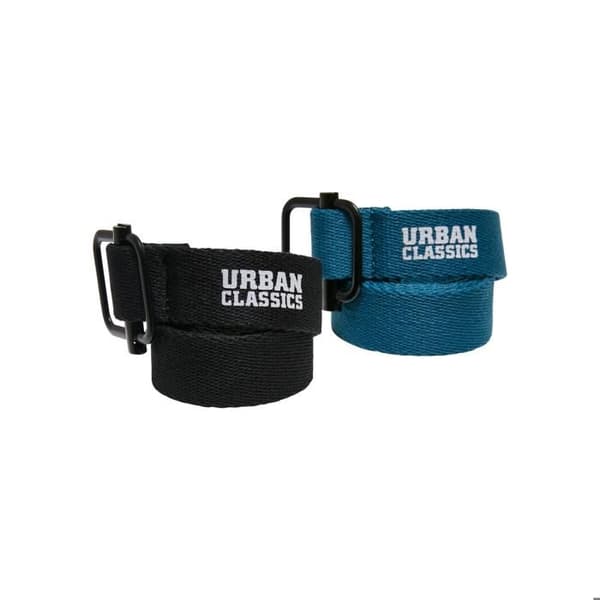 Barnbälten - Urban Classics - Industriell Canvas - 75 cm - 100% Polyester - Svart/Grön