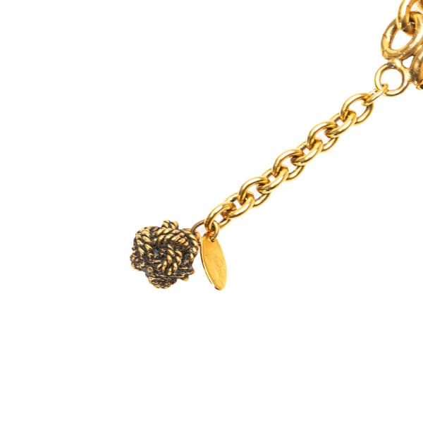 Pre-owned Chanel Gold Plated Coin Medallion Belt Gold