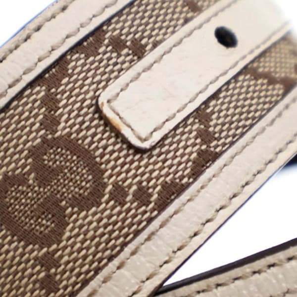 Pre-owned Gucci GG Canvas Interlocking G Belt Brown