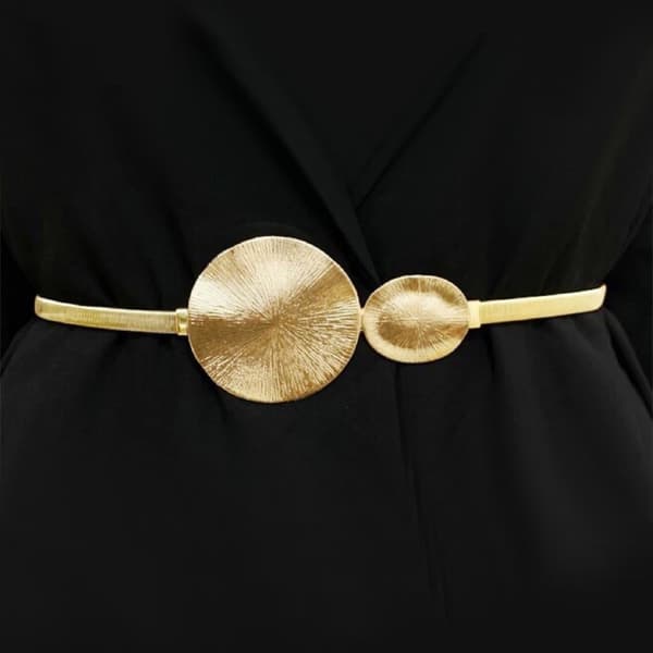 Adjustable belt chain in gold or silver