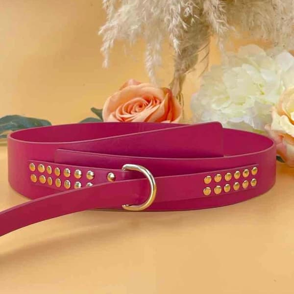 Belt with golden strass - multiple colors