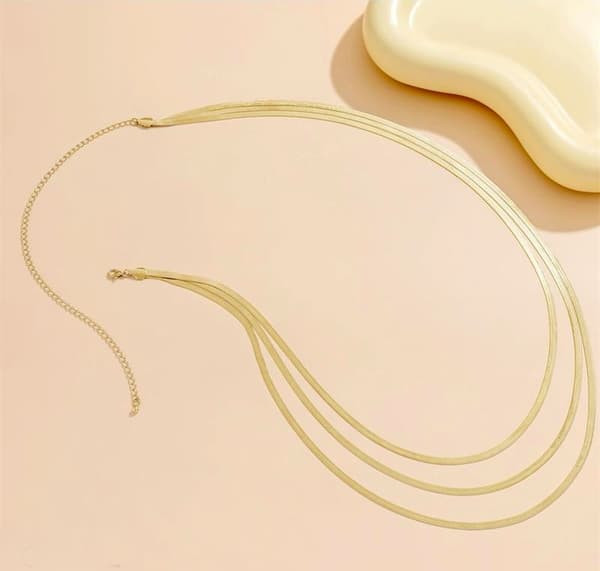 Adjustable belt chain in gold or silver