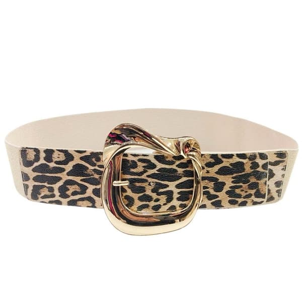 Elastic belt with metal buckle - several colors