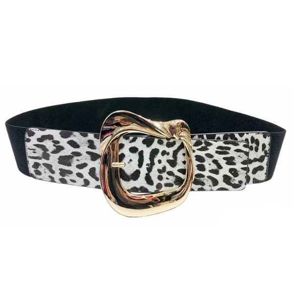 Elastic belt with metal buckle - several colors