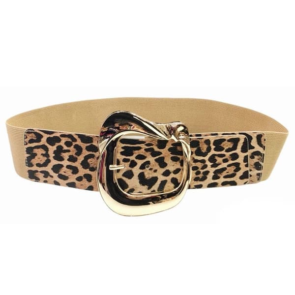 Elastic belt with metal buckle - several colors