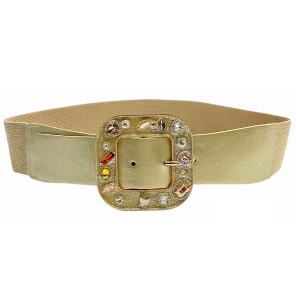Adjustable belt with metal buckle - multiple colors