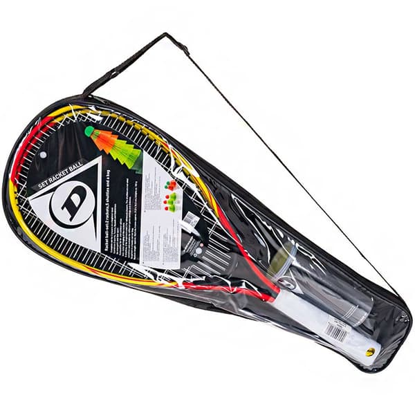 Crossminton Racketballsæt Dunlop gul og rød 762091