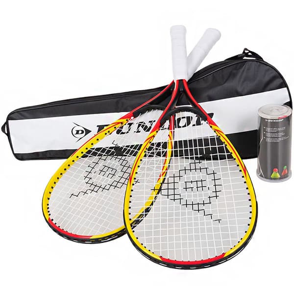 Crossminton Racketballsæt Dunlop gul og rød 762091