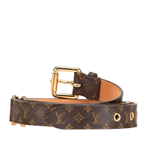 Pre-owned Louis Vuitton Monogram Belt Brown