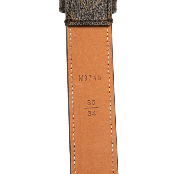 Pre-owned Louis Vuitton Monogram Belt Brown