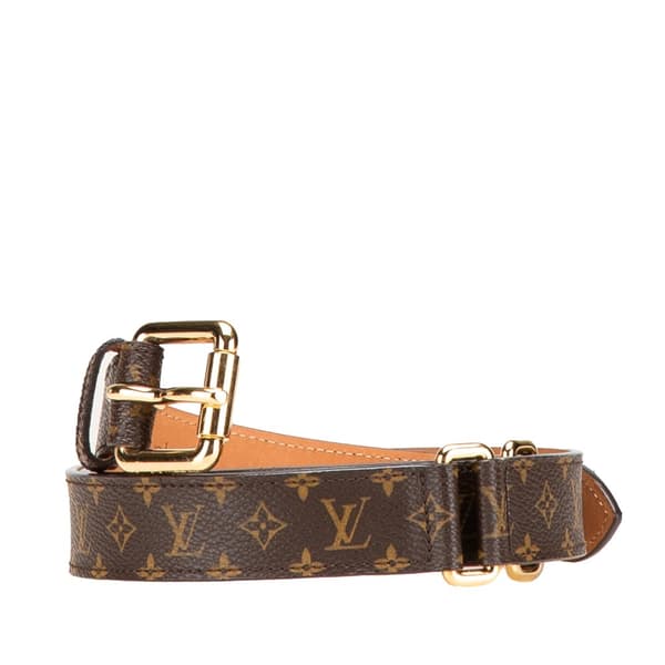 Pre-owned Louis Vuitton Monogram Belt Brown