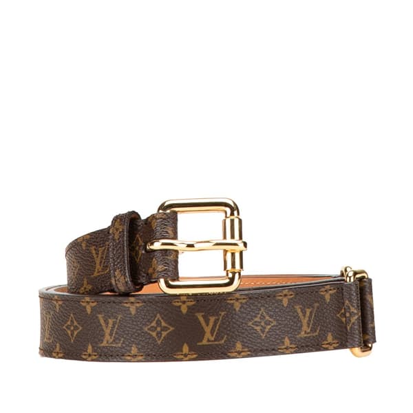 Pre-owned Louis Vuitton Monogram Belt Brown