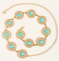Miniatyrbillede 3 af 5: Adjustable belt chain in gold or silver